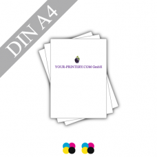 Flyer | 246gsm linen paper white | DIN A4 | 4/4-coloured